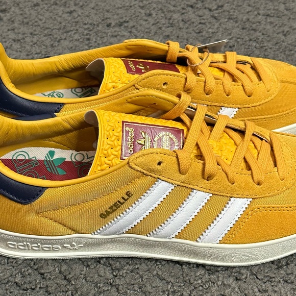 Adidas Gazelle Indoor Preloved Yellow Cloud White Dark Blue IE0540 Size Men’s 6 - Picture 5 of 6